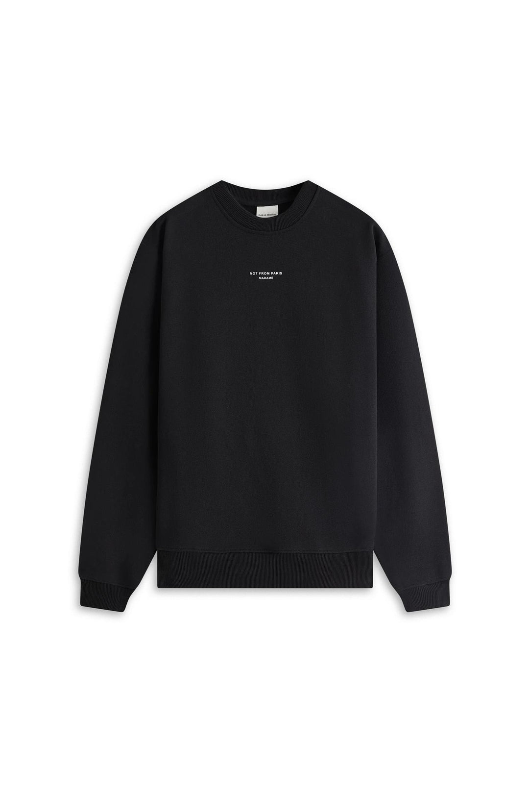 Le Sweatshirt Slogan Classique  Black