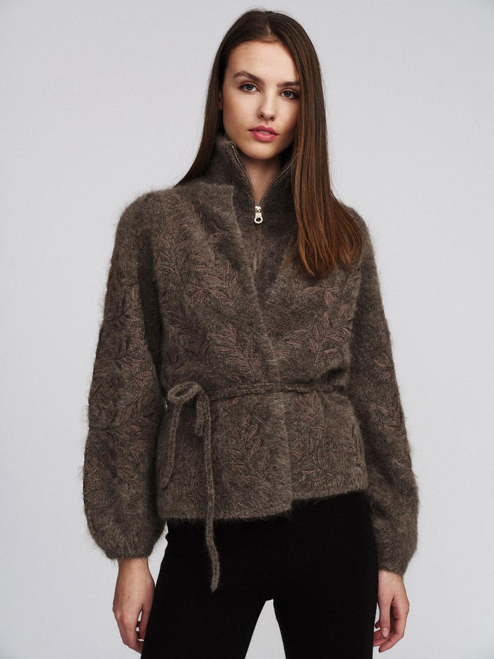 Fiola Chunky Cardigan  Brown