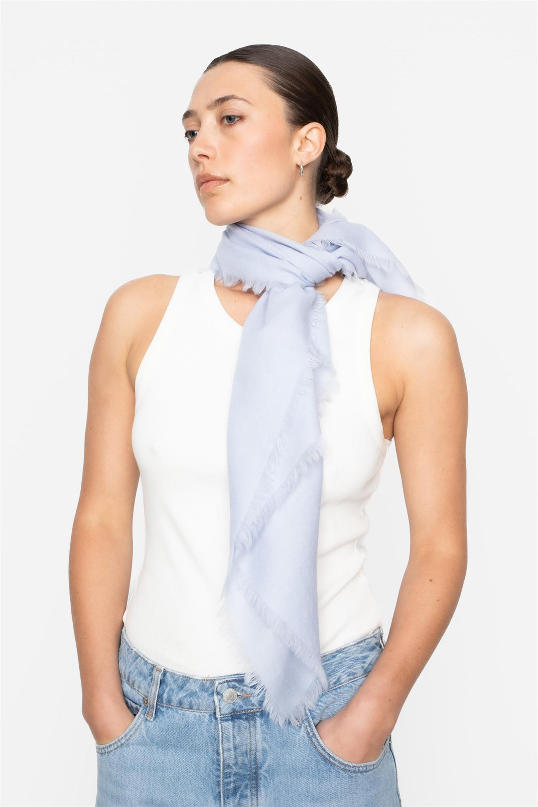 Agra Scarf  Light Blue