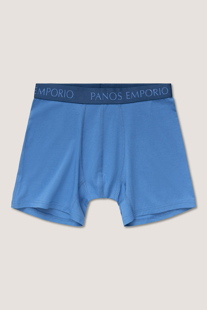 3pk Base Bamboo Boxer  Poseidon/High Tide/Blue Meander