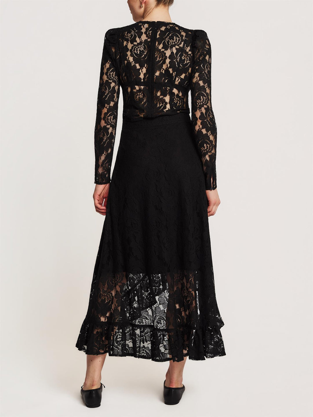 BY TIMO LACE TOP Black