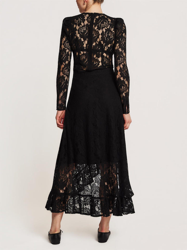 BY TIMO LACE TOP Black