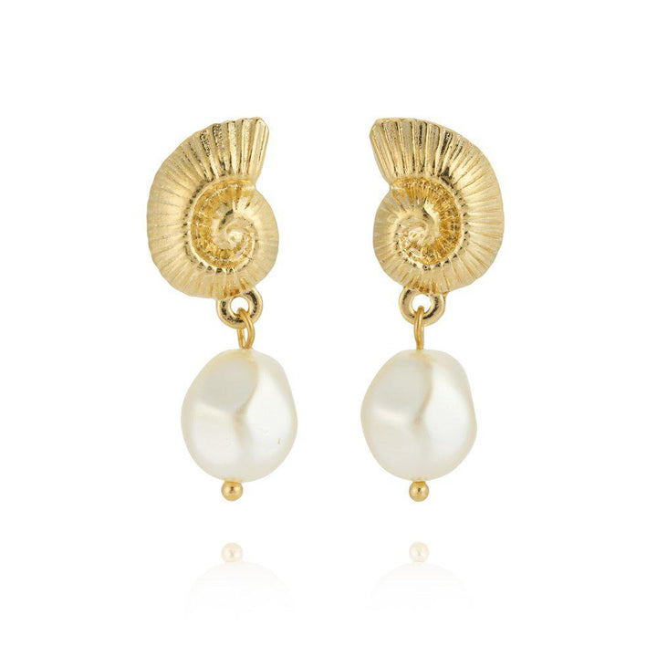 SEADORA EARRINGS GOLD  Pearl