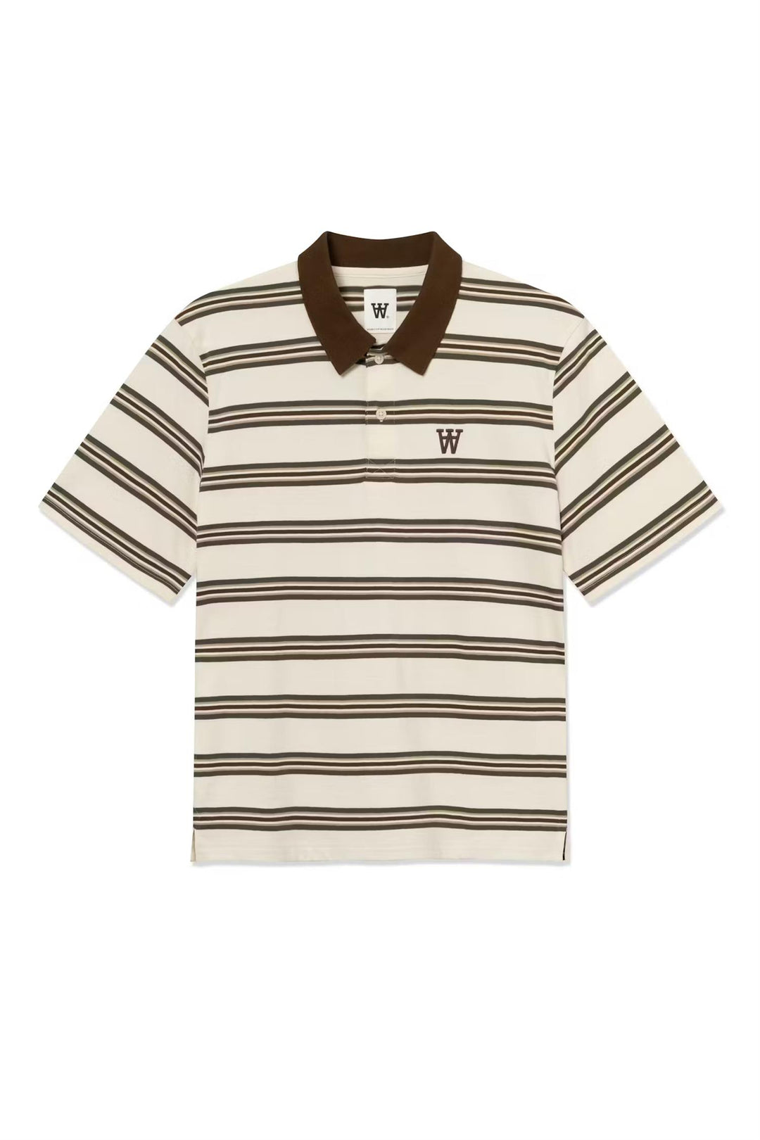 WWColton polo 25381  Desert Palm Stripe