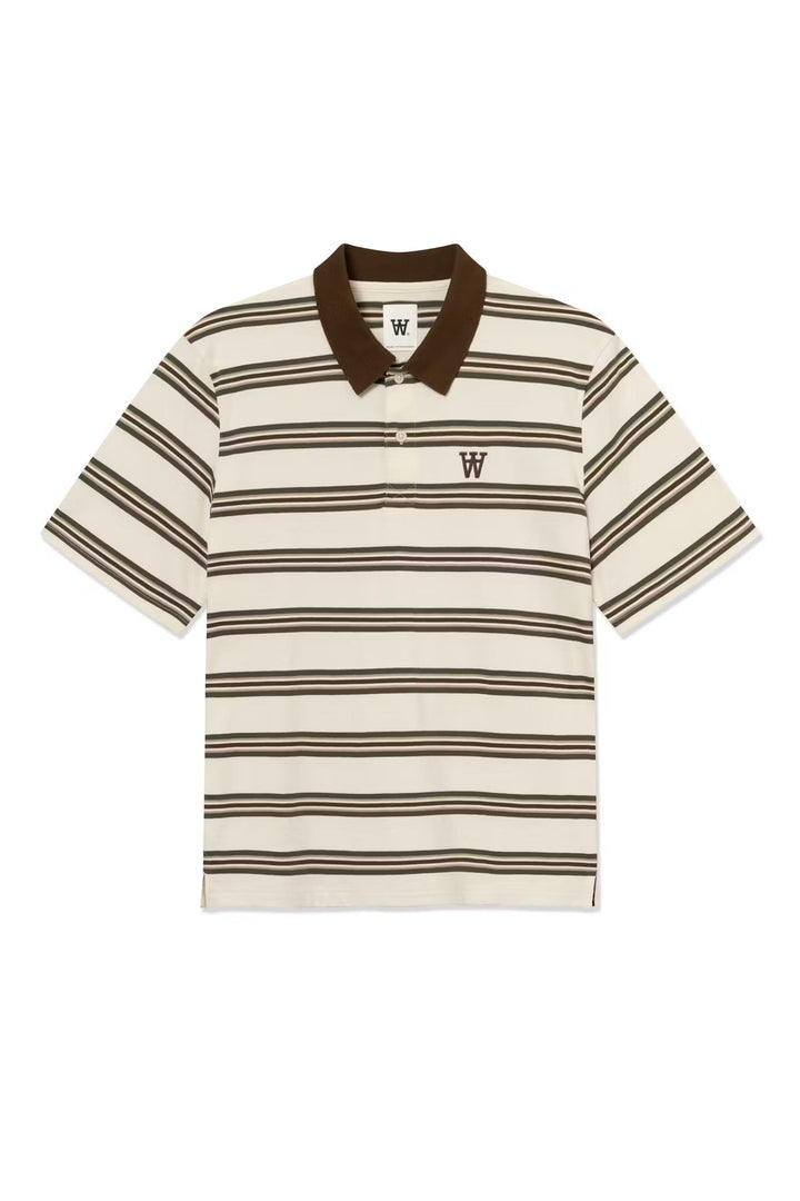 WWColton polo 25381  Desert Palm Stripe