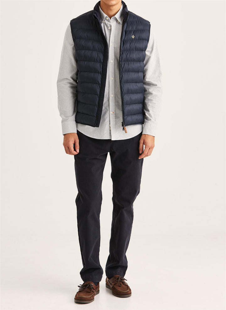 Norfolk Liner Vest  Blue