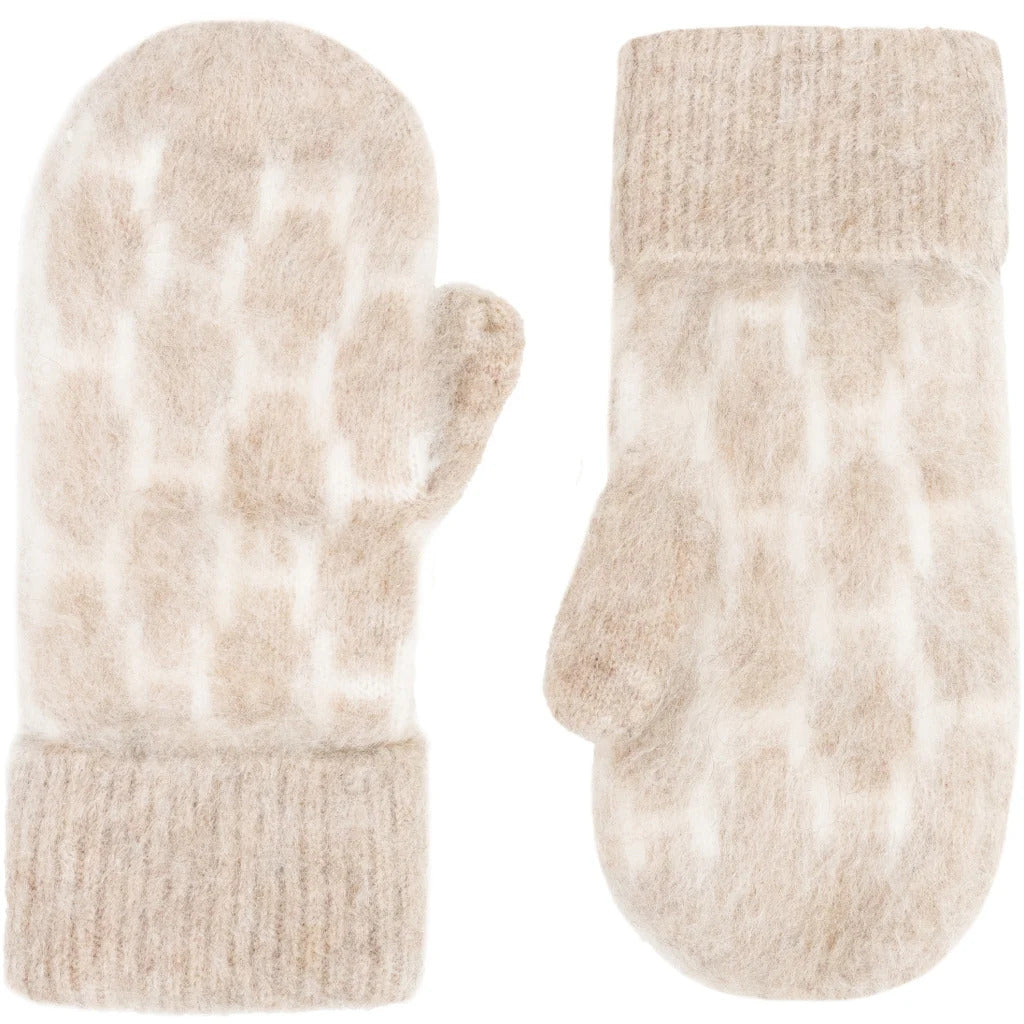 GERA Mittens  Light Brown Melange