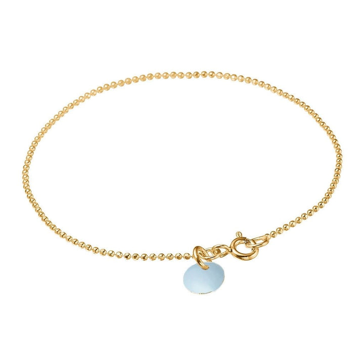 BRACELET BALL CHAIN  Icy Blue