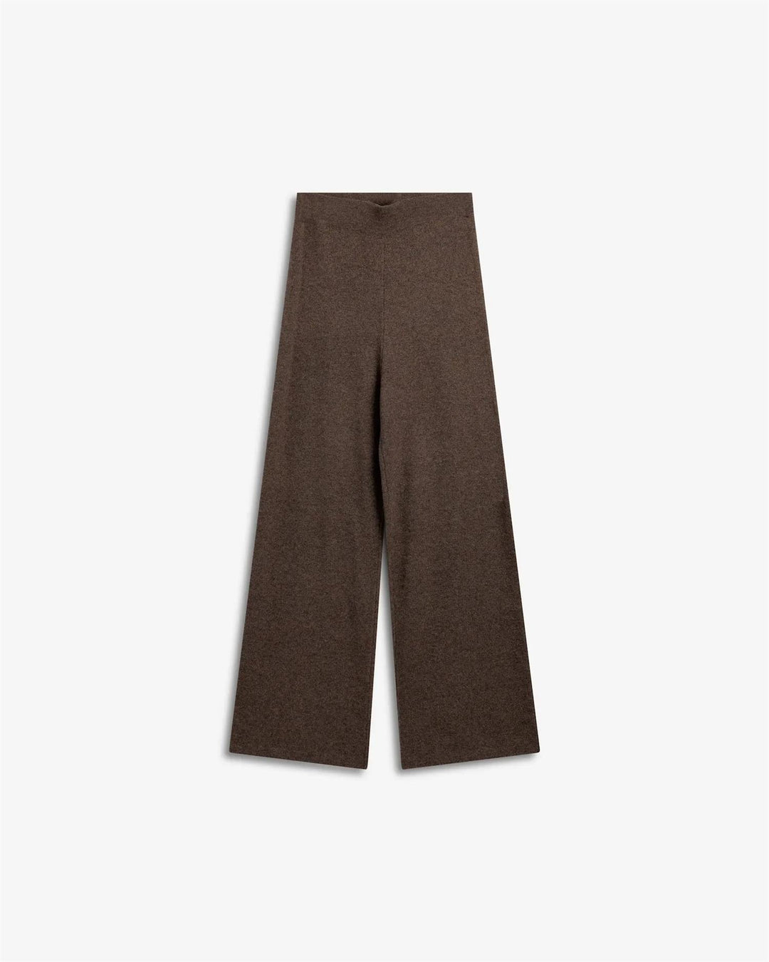 IBEN SERGE MERINO PANTS Brown Melange