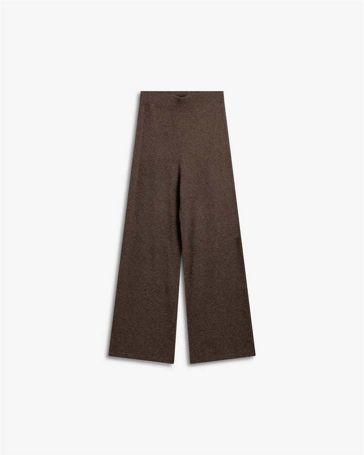 IBEN SERGE MERINO PANTS Brown Melange