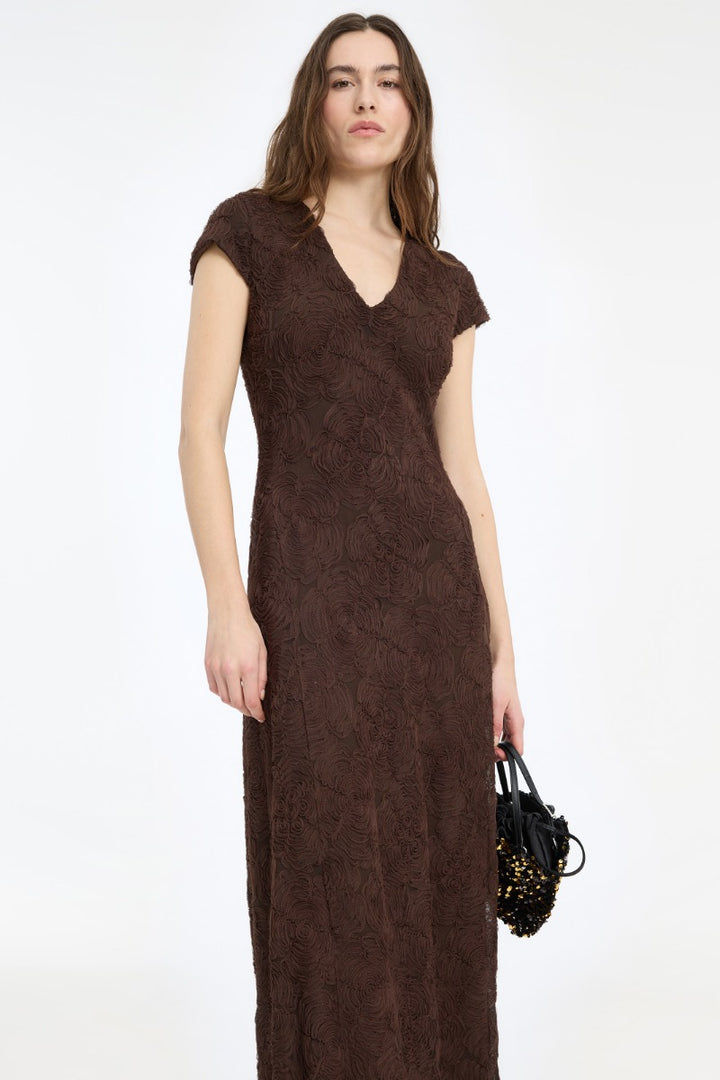 FLOWER MESH MAXI DRESS  Mole