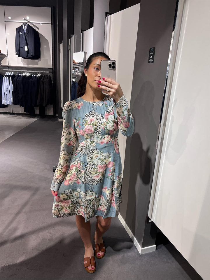 Viscose Mini Dress  Wild Bloom