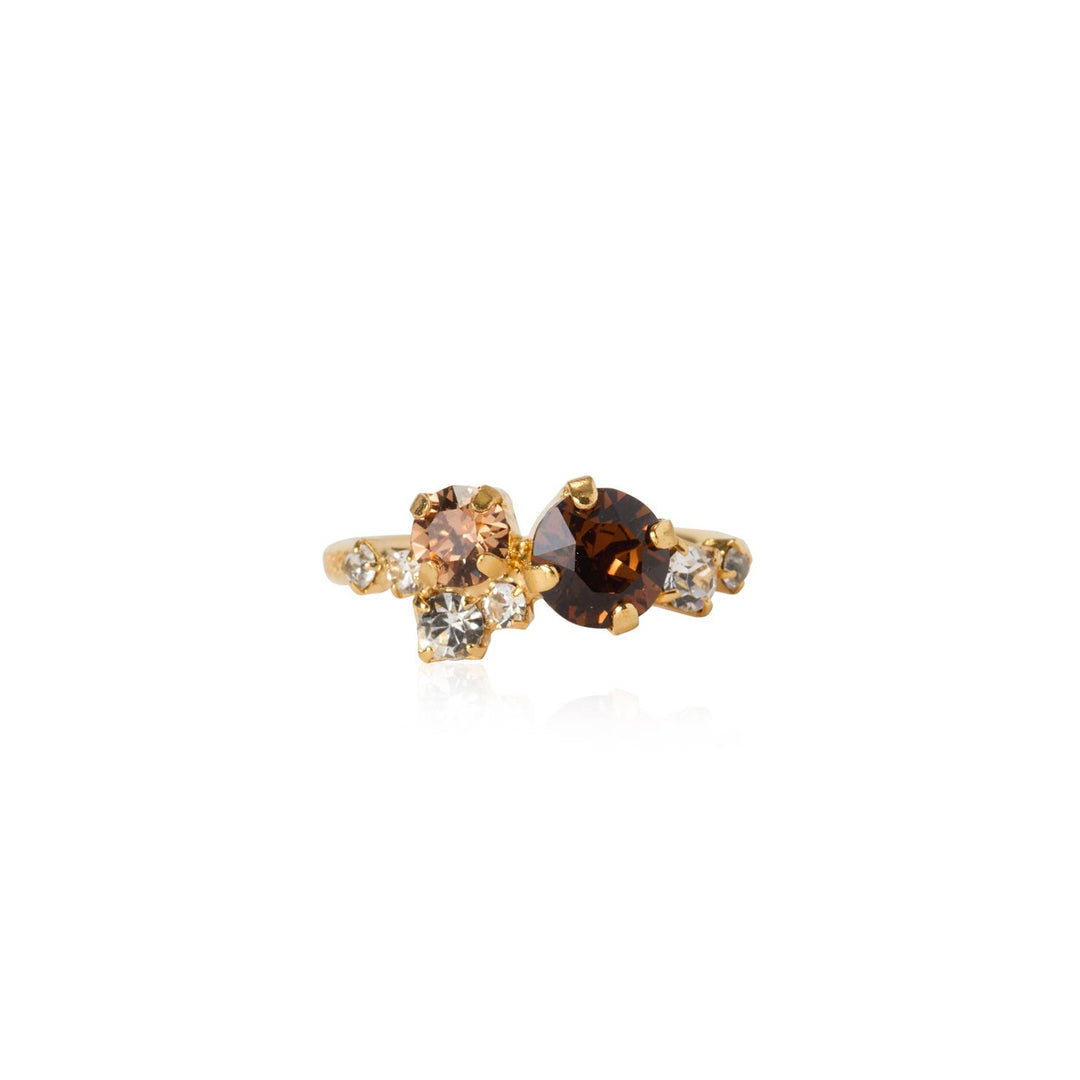STARDUST RING GOLD Rec Topaz Combo