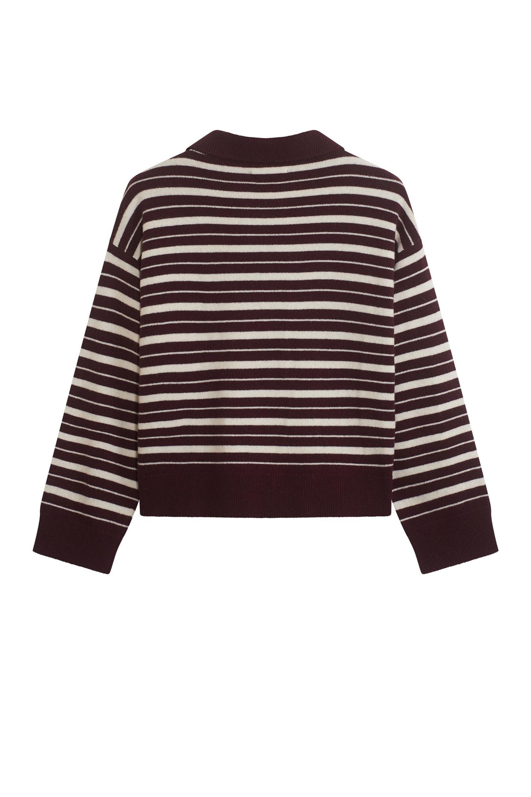 ZELY Stripe  Dk Burgundy/Offwhite