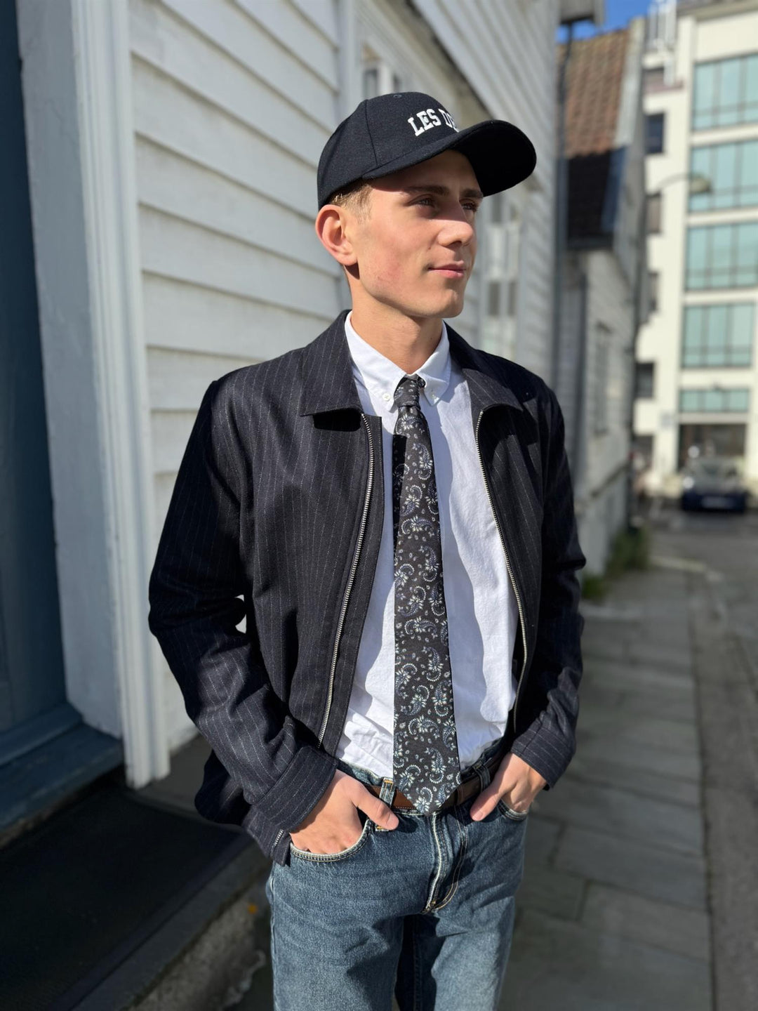 Les Deux Wool Baseball Cap  Dark Navy