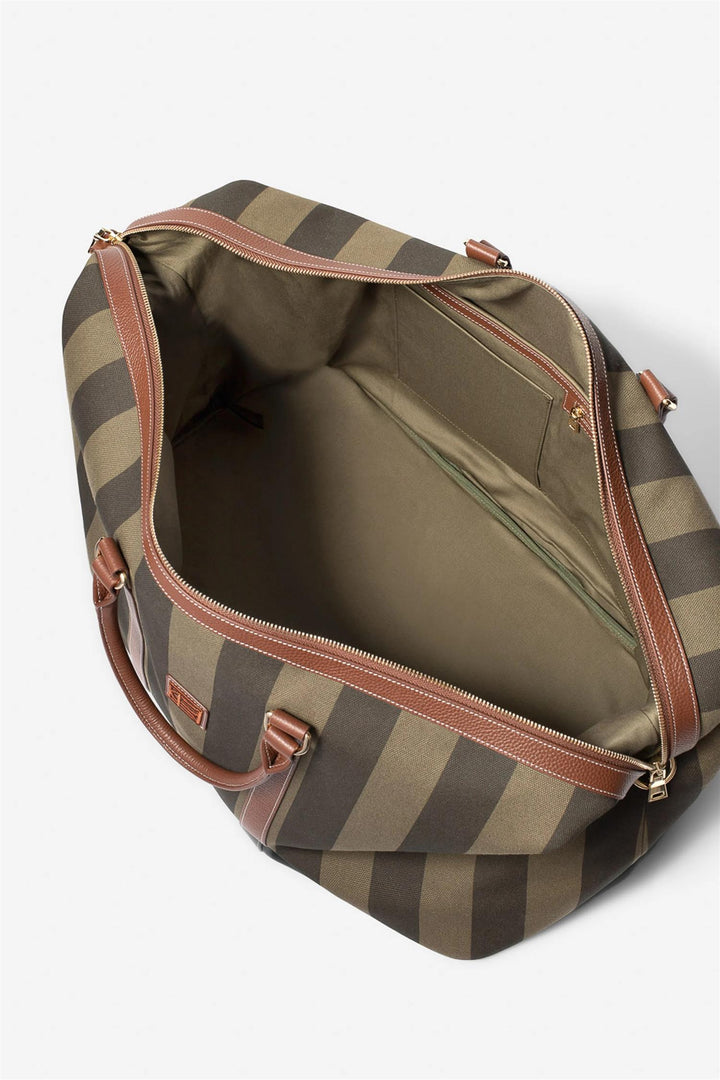 Marlowe Weekend Bag  Green Stripe