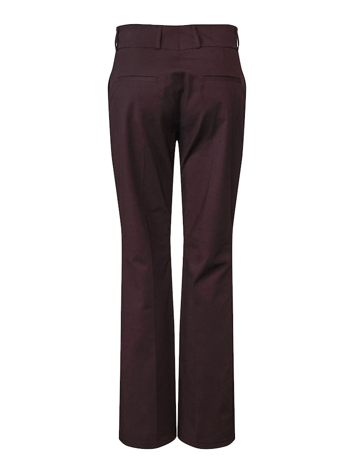 High Waist Trouser  Wine