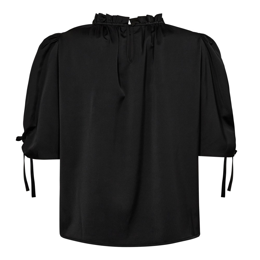 AdnaCC Puff SS Blouse  Black