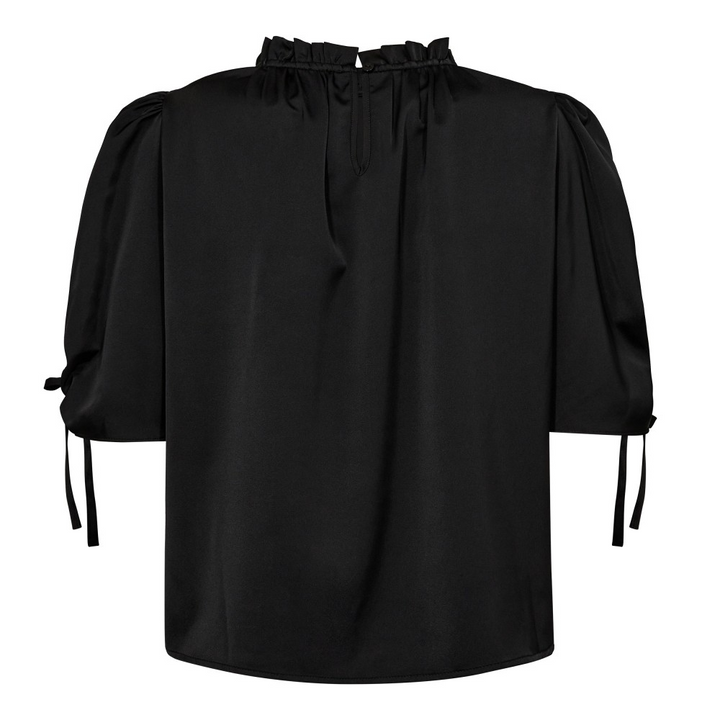 AdnaCC Puff SS Blouse  Black