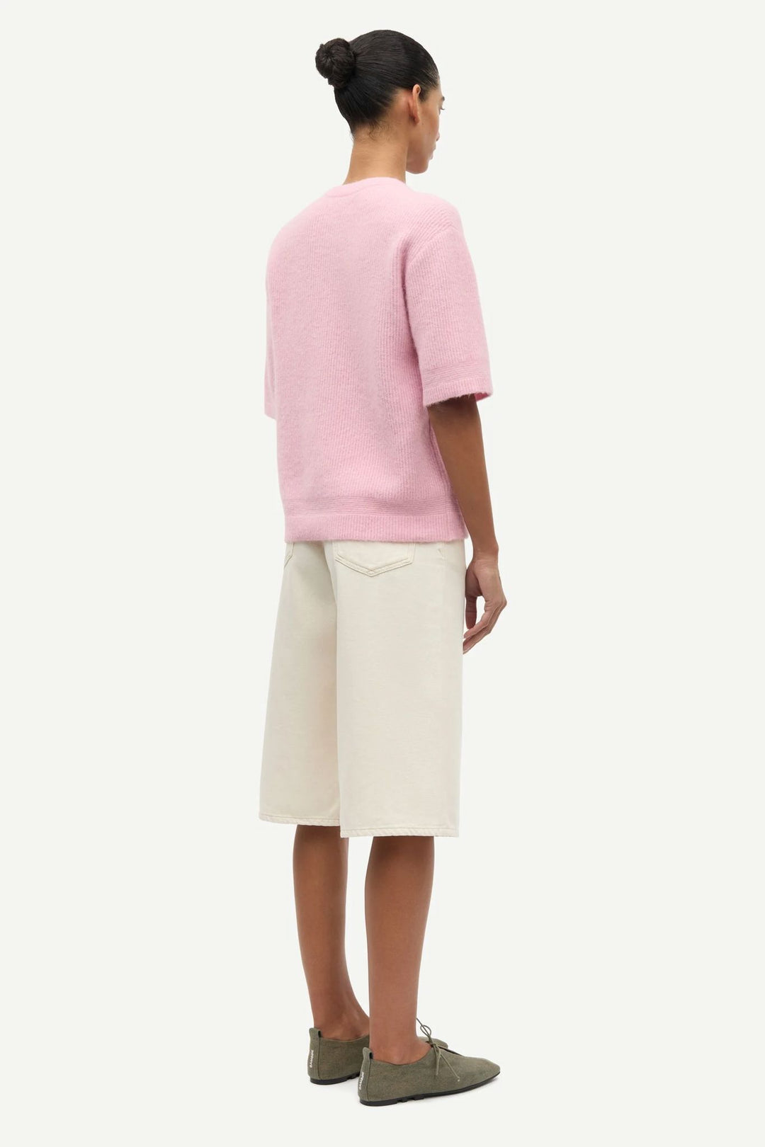 Saanoura Ss Cardigan  Bleached Mauve