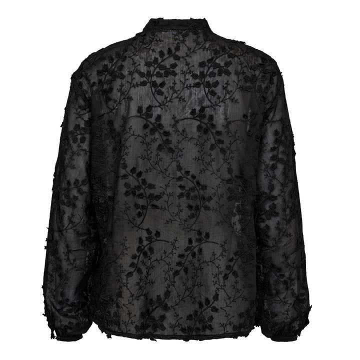 Isak Embroidery Shirt  Black