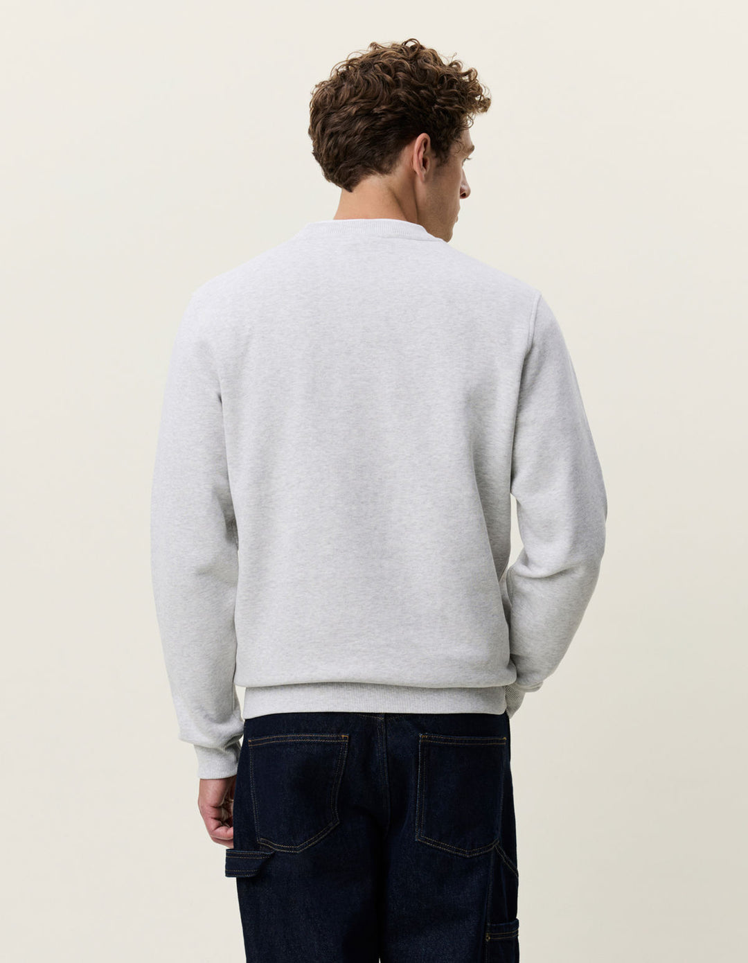 Signature Print Sweatshirt Snow Melange