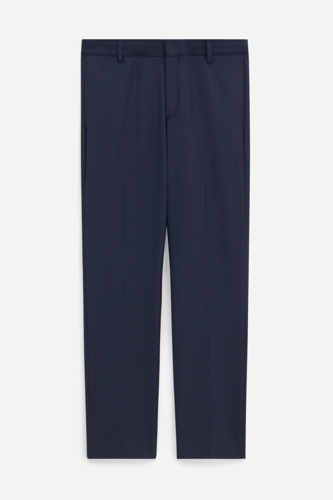 slim tapered wool trousers  Dark Navy