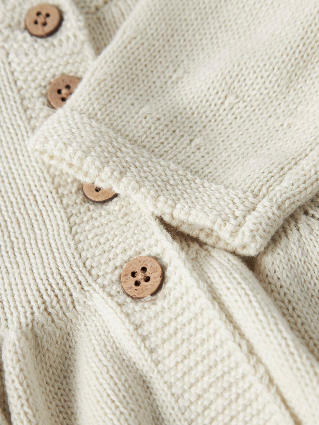 Ramla Rir Ls Short Knit Card Offwhite