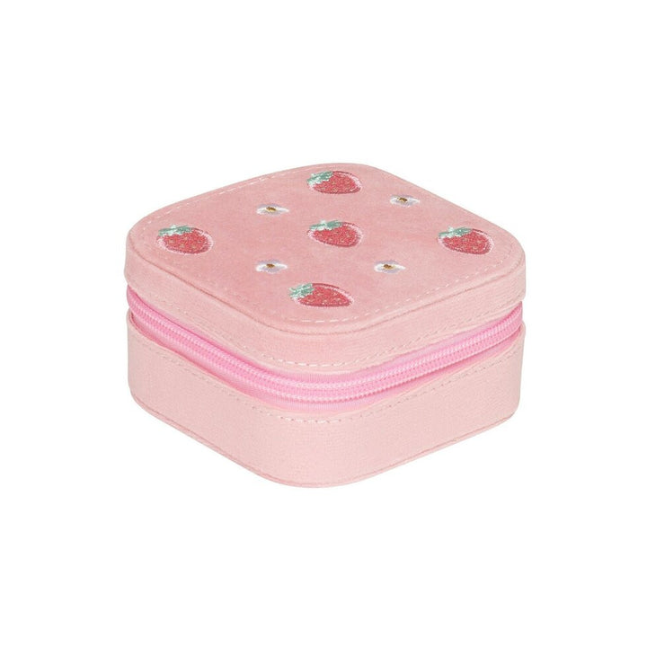 SWEET STRAWBERRY SQUARE JEWELLERY BOX  Pink