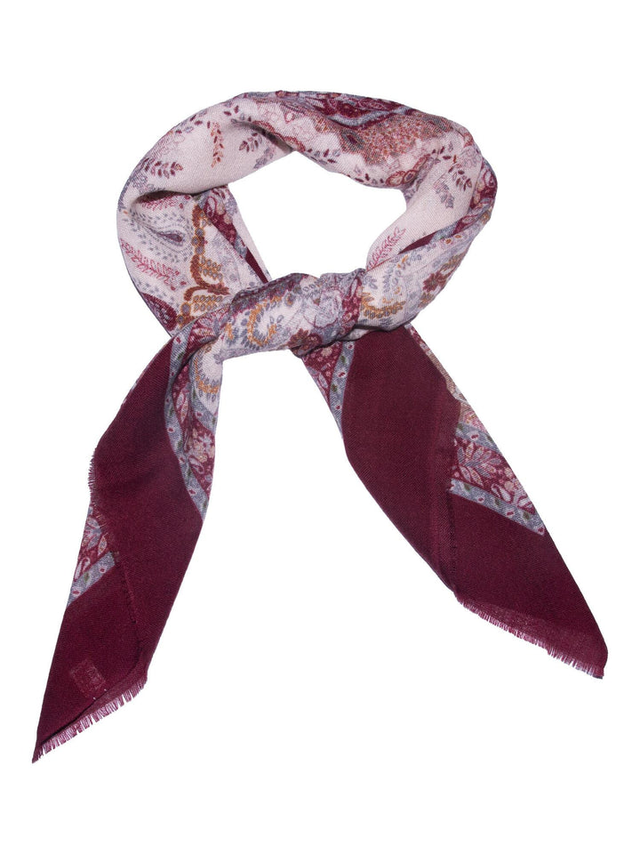 SKJERF ULL PAISLEY 95X95  Vinrød