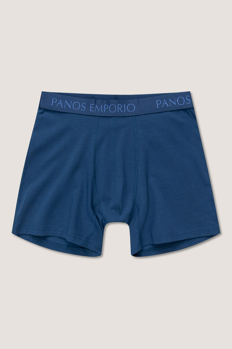 3pk Base Bamboo Boxer  Poseidon/High Tide/Blue Meander