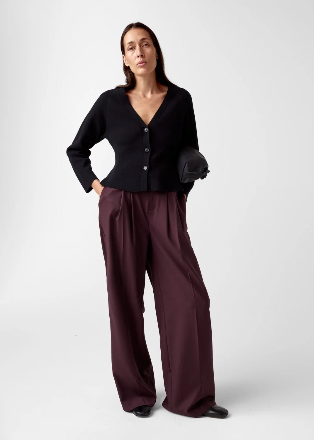 Ginny merino cardigan  Black