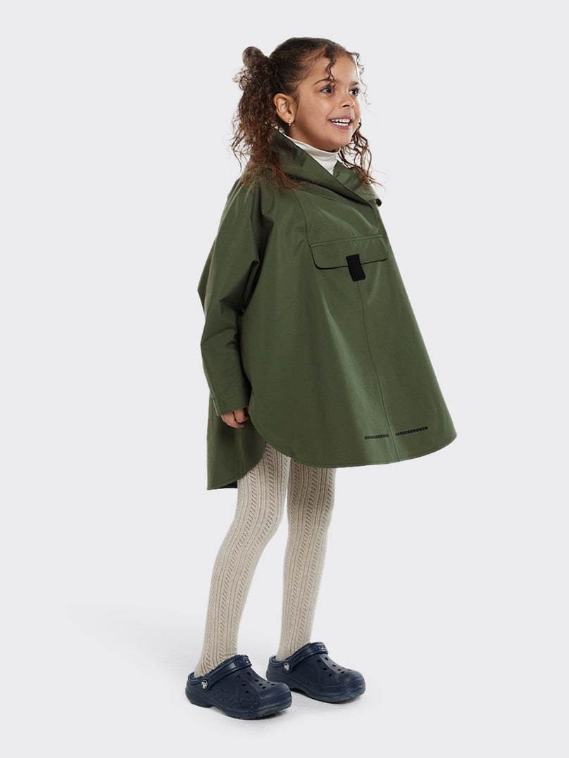 Bergen mini poncho  Dusty Green