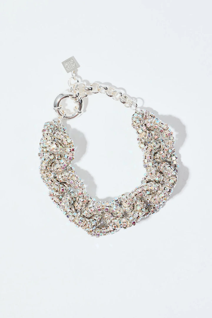 TINY TIRE BRACELET  Silver