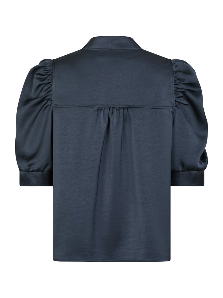 Roella Heavy Sateen Blouse  Midnight Blue