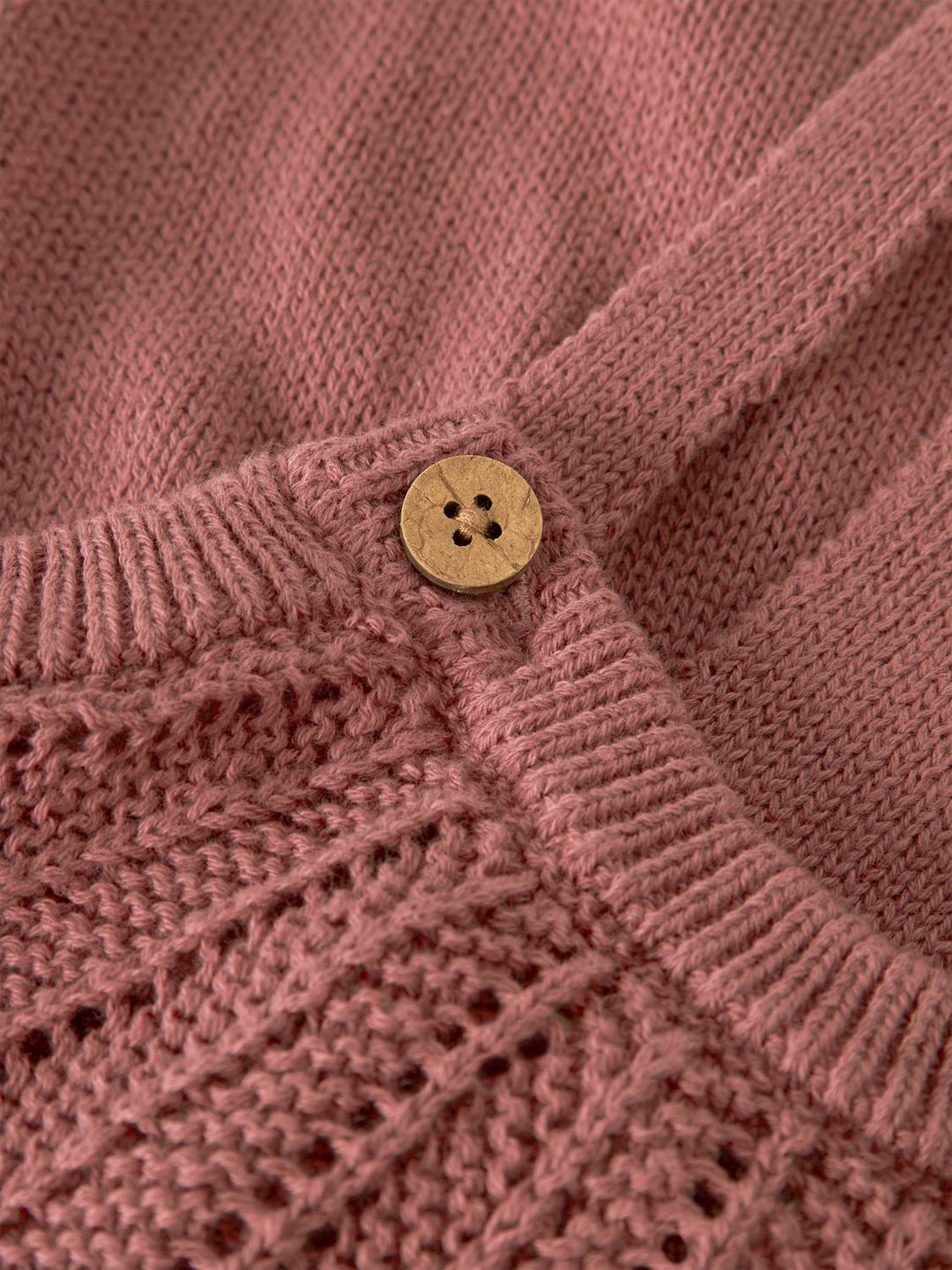 Noda Ls Knit Overall  Mellomrosa