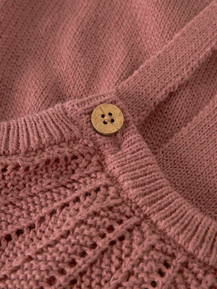 Noda Ls Knit Overall  Mellomrosa