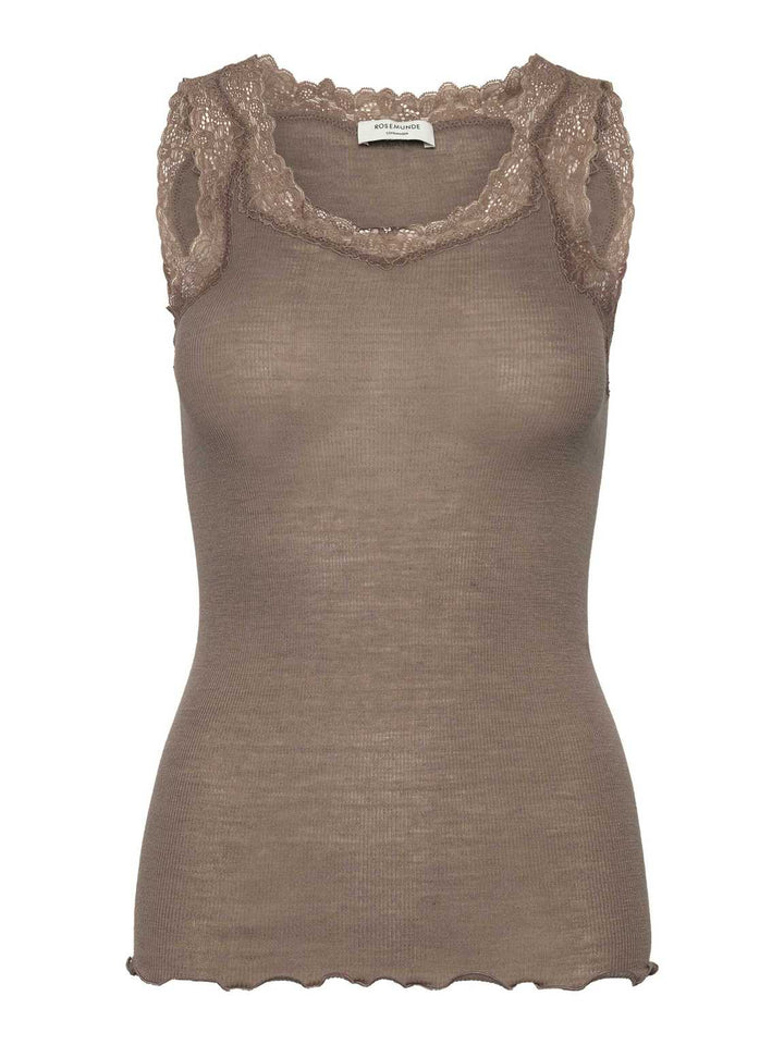 RWBurlington Wool SL Lace Top  Walnut