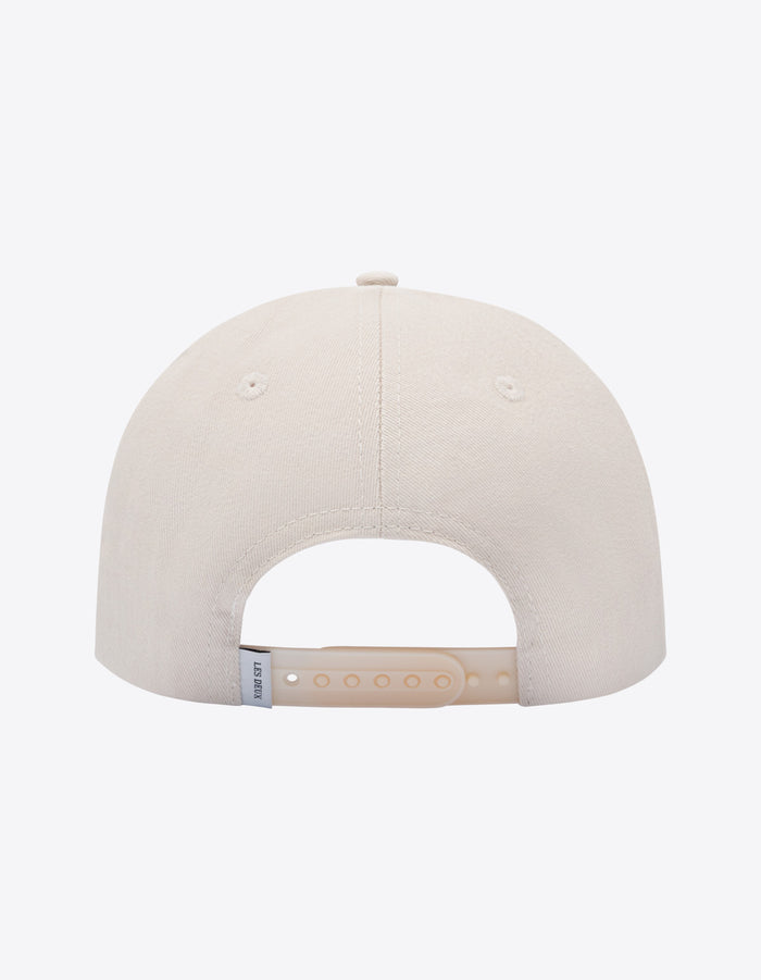 Baseball cap suede II  Ivory/Dark Sand