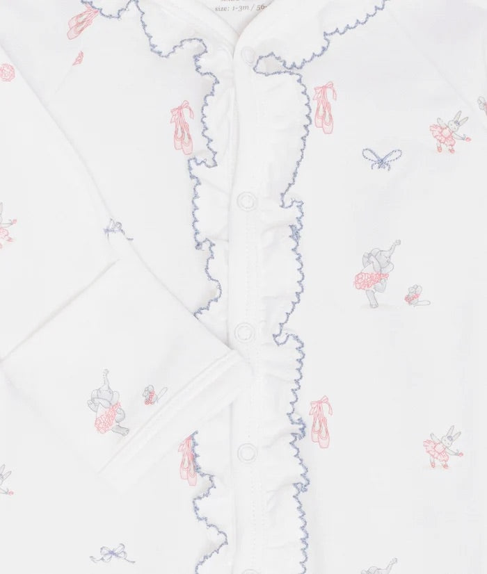 Ballerina Sara Footie  White