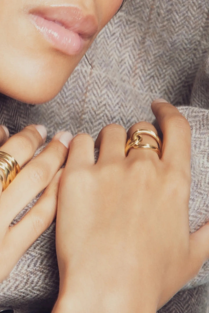 The Monogram Ring  Gold