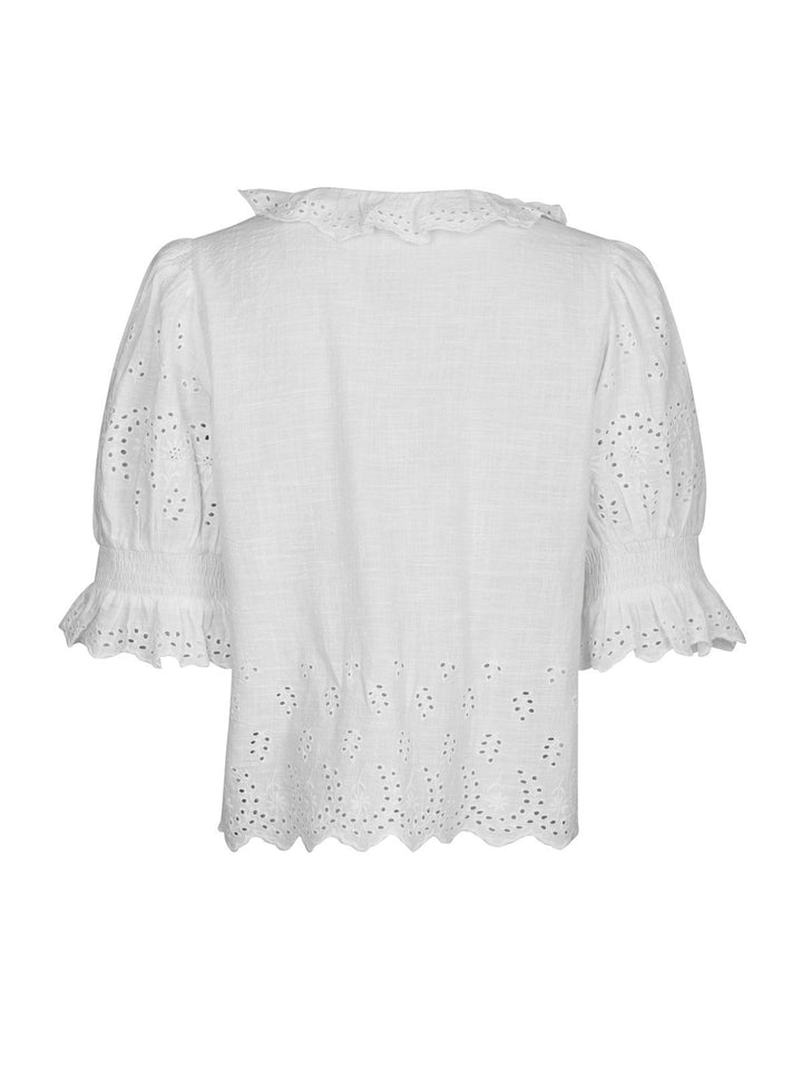 Talise Emb Blouse  White