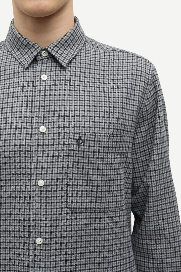 Saliam Nj Shirt 15839  Grey Mel. Ch.