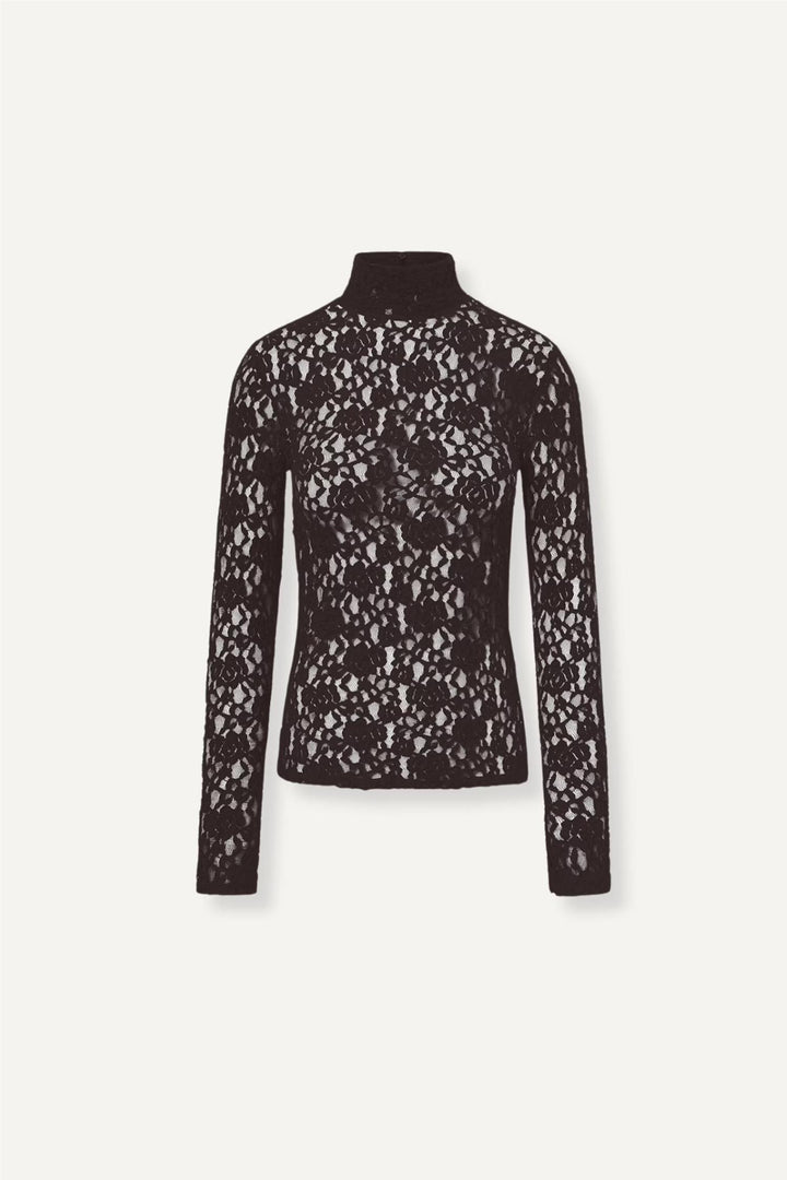 Marina Lace Top  Mocha Brown