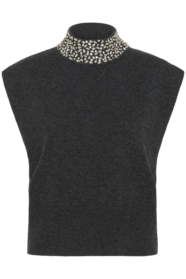 GZmanzi deco waistcoat  Deep Graphite Melange