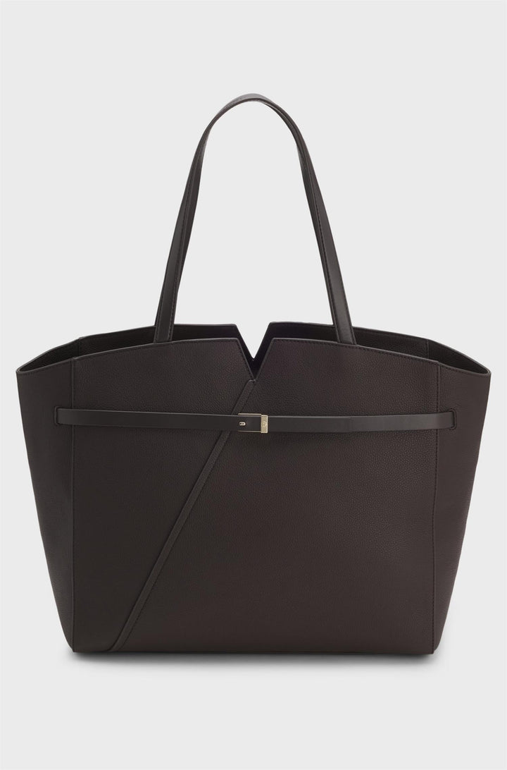 Boss Revers Tote Dark Brown