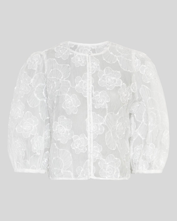 Mschismene 3/4 Shirt Emb  White