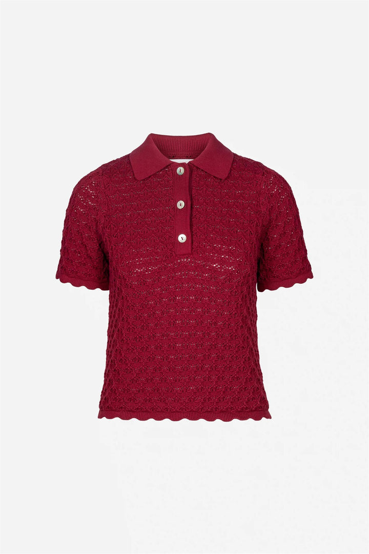 Gwen Knit Tee  Berry