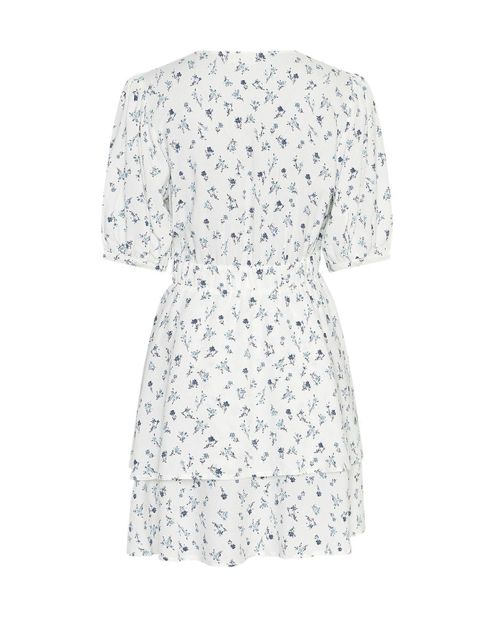 Amelina Vealine 2/4 Dress Shirt AOP  Aqua Haze Flwr
