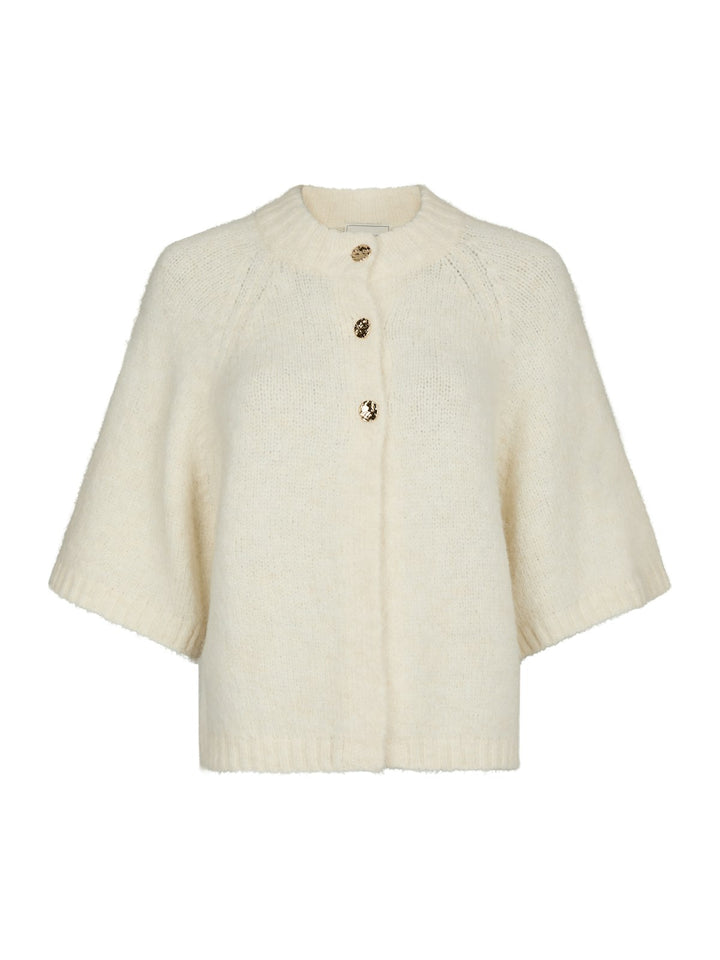 Benuta Fluffy Knit Cardigan  Off White